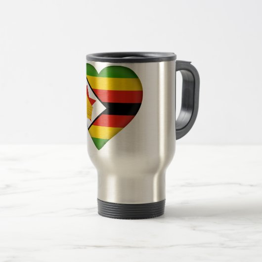 Mug De Voyage Drapeau du Zimbabwe (Devant droit)