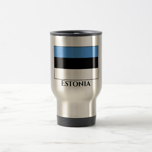 Mug De Voyage Drapeau estonien (Centre)