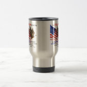 Mug De Voyage Drapeau et citation d'atout d'Eagle Donald J (Centre)