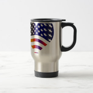 Mug De Voyage drapeau etats-unis cœur amour américain honneur tr
