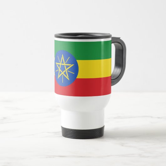 Mug De Voyage Drapeau Éthiopie (Devant droit)