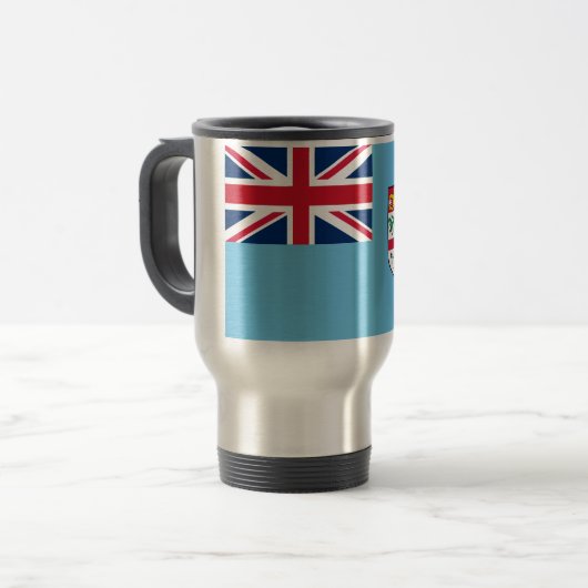 Mug De Voyage Drapeau Fidji (Devant gauche)