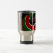 Mug De Voyage Drapeau Fluid Kenyan : Un design moderne (Centre)