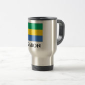 Mug De Voyage Drapeau Gabon (Devant droit)