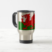Mug De Voyage Drapeau gallois dragon rouge gallois (Devant gauche)