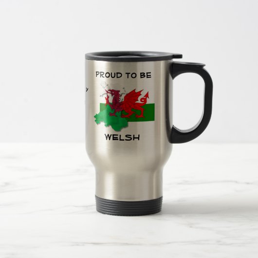 Mug De Voyage Drapeau gallois DU PAYS DE GALLES Dragon Rouge (Droit)
