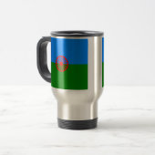 Mug De Voyage Drapeau gitan bohémien officiel (Devant gauche)