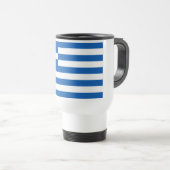 Mug De Voyage Drapeau grec (Devant droit)