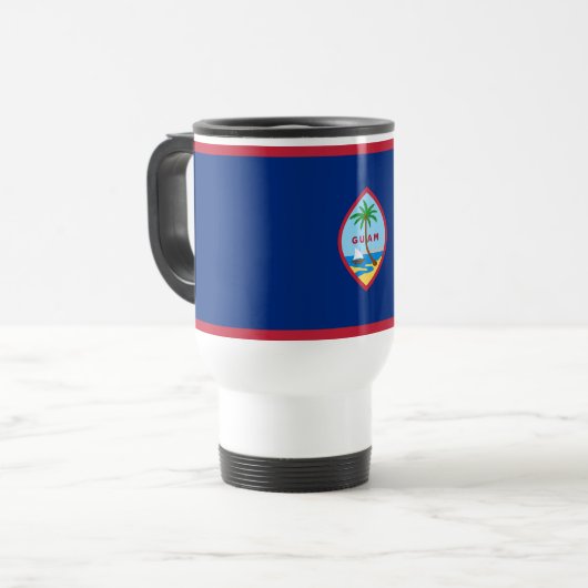 Mug De Voyage Drapeau Guam (Devant gauche)