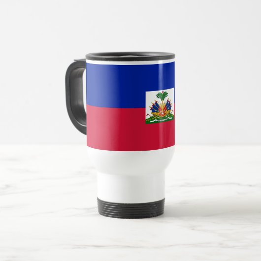 Mug De Voyage Drapeau Haïti (Devant gauche)