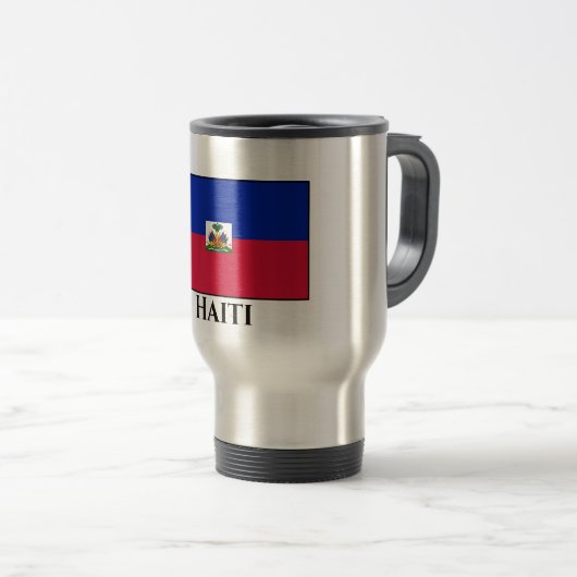 Mug De Voyage Drapeau haïtien (Devant droit)