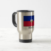 Mug De Voyage Drapeau haïtien (Devant gauche)
