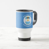Mug De Voyage Drapeau Hanoukka personnalisé (Devant droit)