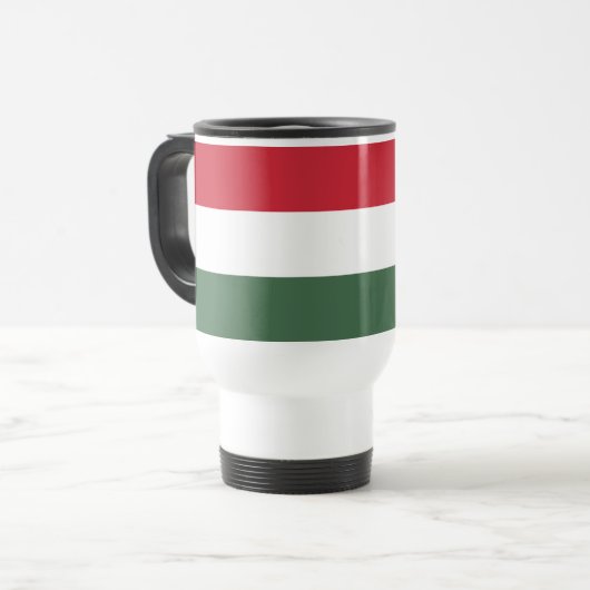 Mug De Voyage Drapeau Hongrie (Devant gauche)