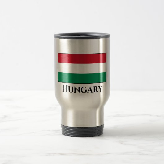 Mug De Voyage Drapeau hongrois (Centre)