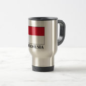 Mug De Voyage Drapeau indonésien (Devant droit)