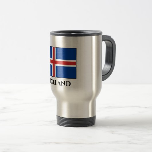 Mug De Voyage Drapeau islandais (Devant droit)
