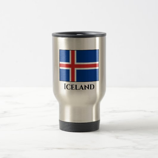 Mug De Voyage Drapeau islandais (Centre)