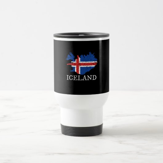 Mug De Voyage Drapeau Islande (Centre)