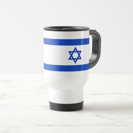 Mug De Voyage Drapeau Israël (Devant droit)