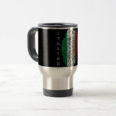 Mug De Voyage Drapeau italien d'empreinte digitale de contact (Devant gauche)