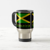 Mug De Voyage Drapeau jamaïcain, noir, vert et jaune (Devant gauche)