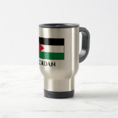 Mug De Voyage Drapeau Jordanie (Devant droit)