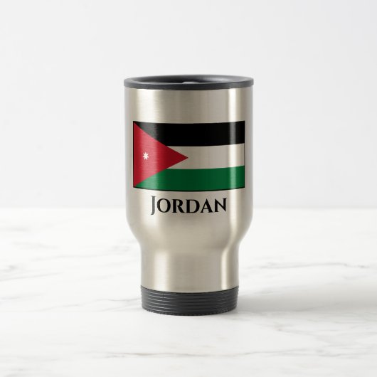 Mug De Voyage Drapeau Jordanie (Centre)
