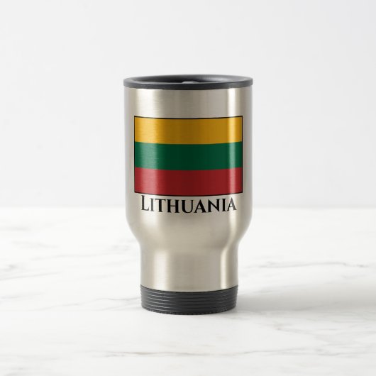 Mug De Voyage Drapeau lituanien (Centre)
