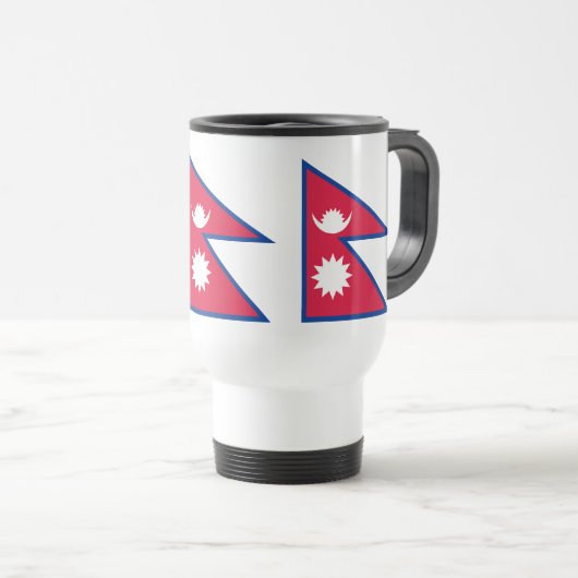 Mug De Voyage Drapeau népalais (Devant droit)