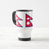 Mug De Voyage Drapeau népalais (Devant gauche)