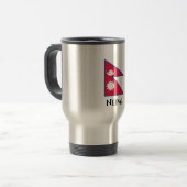 Mug De Voyage Drapeau népalais (Devant gauche)