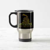 Mug De Voyage Drapeau noir et jaune, ne me touchez pas ! (Gauche)