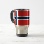 Mug De Voyage Drapeau norvégien traîne (Devant gauche)