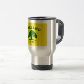 Mug De Voyage Drapeau Oakland, Californie (Devant droit)