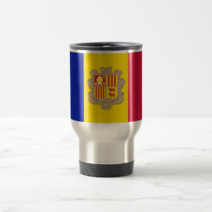 Mug De Voyage Drapeau patriotique d'Andorre