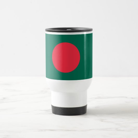 Mug De Voyage Drapeau patriotique du Bangladesh (Centre)