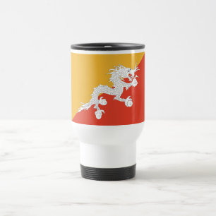Mug De Voyage Drapeau patriotique du Bhoutan