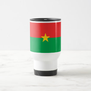 Mug De Voyage Drapeau patriotique du Burkina Faso