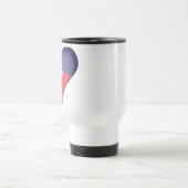 Mug De Voyage Drapeau philippin à un coeur (Centre)