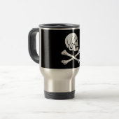 Mug De Voyage Drapeau pirate - Jolly roger (Devant gauche)