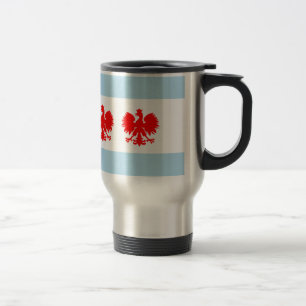 Mug De Voyage Drapeau polonais de Chicago