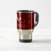 Mug De Voyage Drapeau polonais de silhouette de fille (Devant droit)
