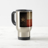 Mug De Voyage Drapeau robuste de Wood Texas (Devant gauche)