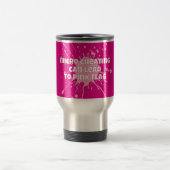 Mug De Voyage Drapeau rose (Centre)