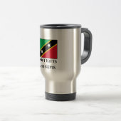 Mug De Voyage Drapeau Saint-Kitts-et-Nevis (Devant droit)