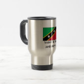 Mug De Voyage Drapeau Saint-Kitts-et-Nevis (Devant gauche)