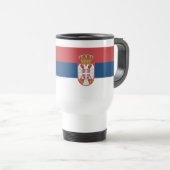 Mug De Voyage Drapeau serbe (Devant droit)