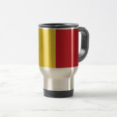 Mug De Voyage Drapeau simple de la Belgique (Devant droit)
