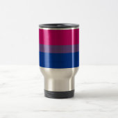 Mug De Voyage Drapeau SlipperyJoe's Bisexual Pride lavande-rose (Centre)